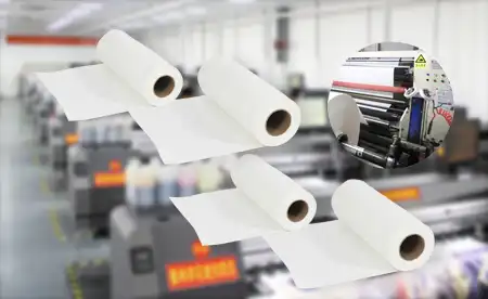 Industrial Paper Rolls in a Manufacturing Workshop