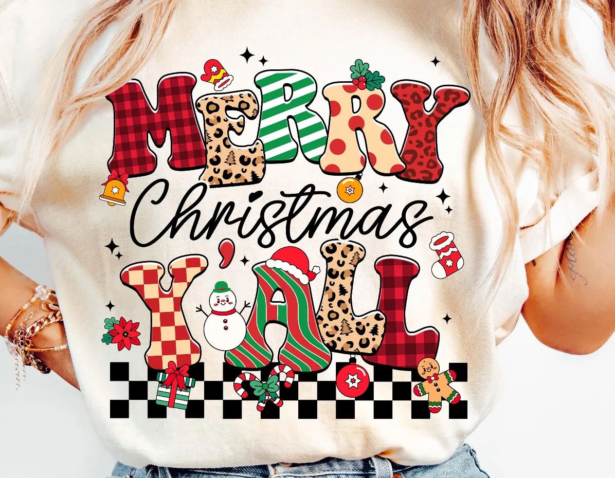Christmas Sublimation Printing T-shirt
