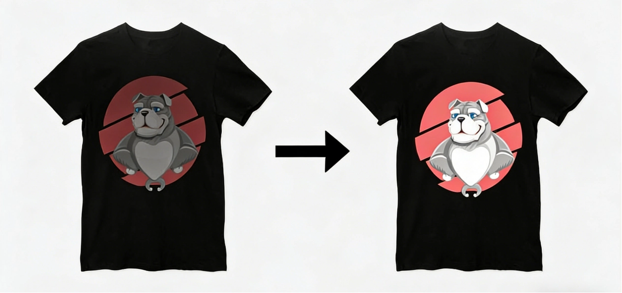 Difference in the amount of DTF white ink used