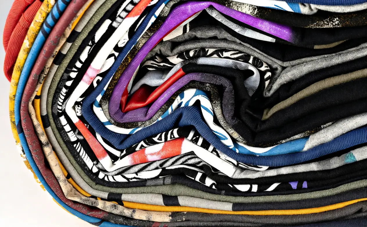 Dye sublimation transfer printed clothing