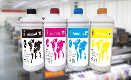 Changfa CMYK Sublimation Ink for Digital Textile Printingpng