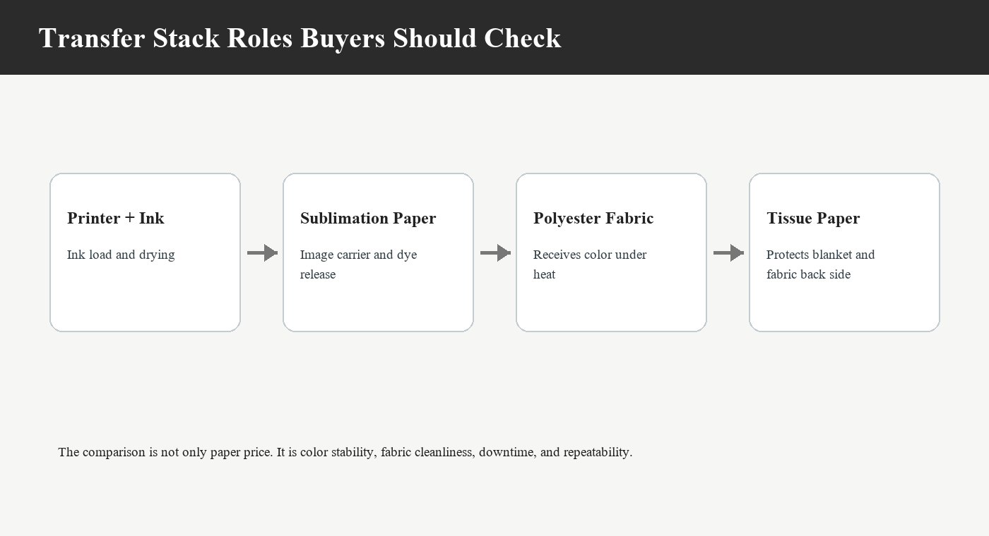 Sublimation Paper and Tissue Paper Transfer Roles