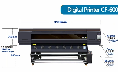 CF-6000 machine dimensions