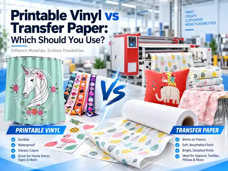 Vinyle imprimable ou papier transfert : lequel choisir ?