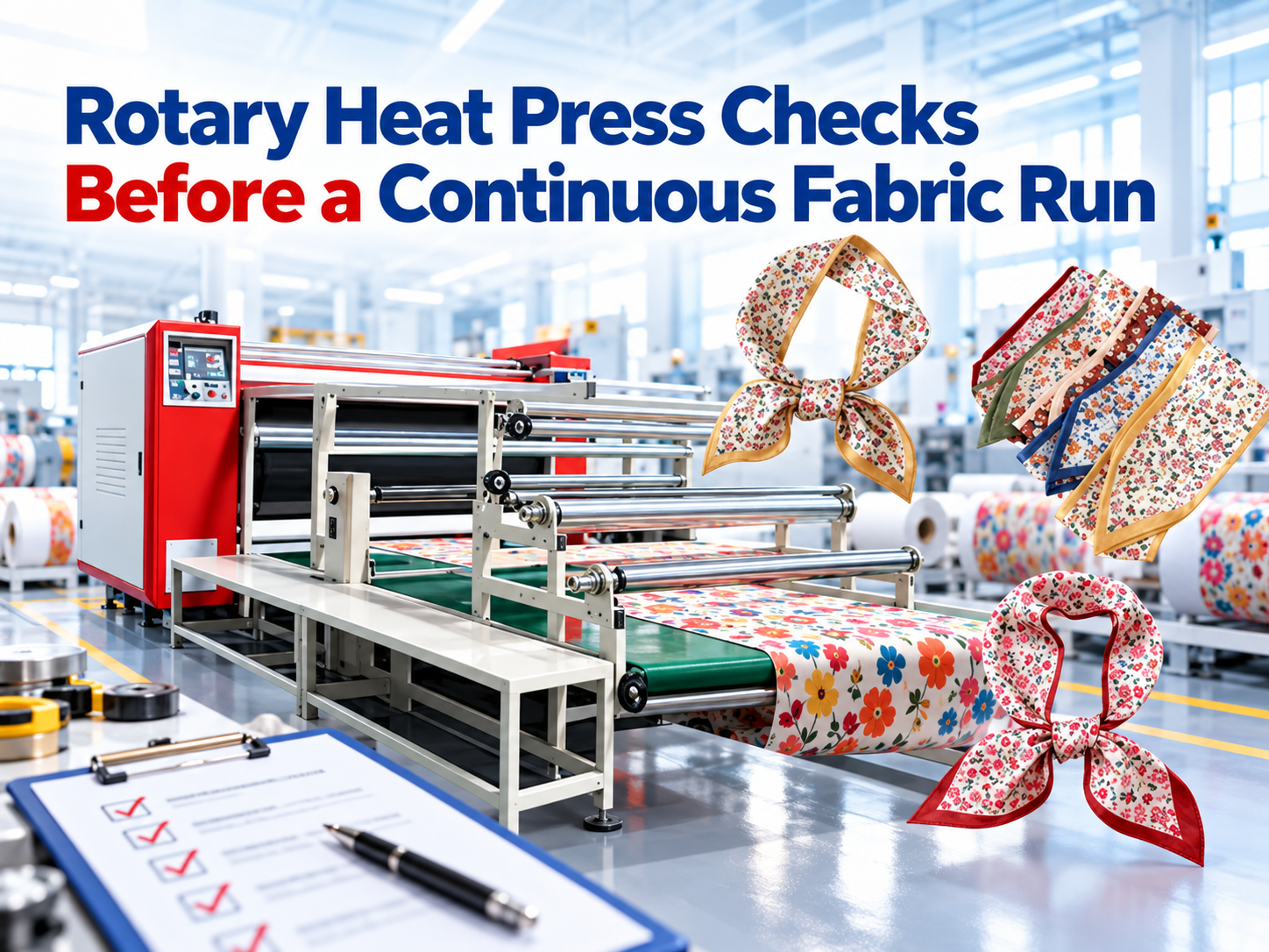 Rotary Heat Press Checks Before a Continuous Fabric Run
