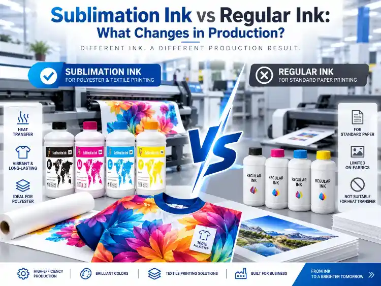 Encre de sublimation vs encre classique : quels changements dans la production ?