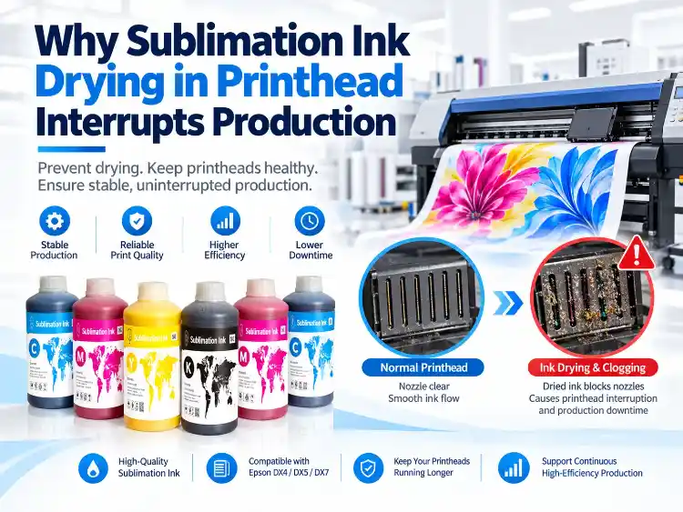 Pourquoi le séchage de l'encre de sublimation dans la tête d'impression interrompt-il la production ?