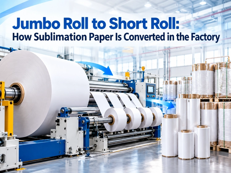 Jumbo Roll to Short Roll How Sublimation Paper Is Converted in the Factory