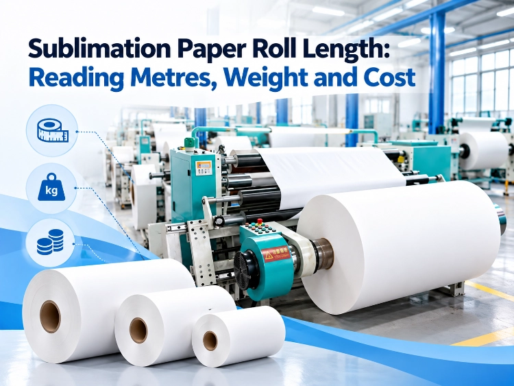 Sublimation Paper Roll Length_ Reading Metres, Weight and Cost