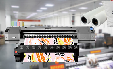 High Speed Textile Sublimation Transfer Paper digital Printer CF-8000 for polyester fabric