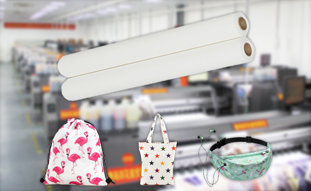 60gsm Fast Dry Sublimation Paper Roll for polyester fabric
