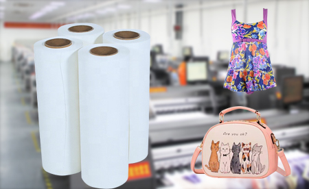 90gsm Fast Dry Sublimation Paper Roll for polyester fabric