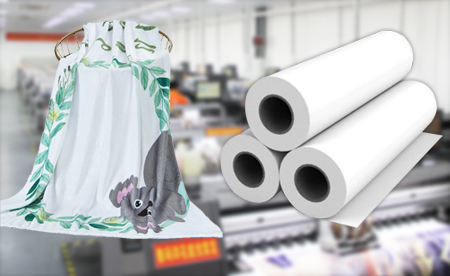 90gsm Fast Dry Sublimation Paper Roll for polyester fabric